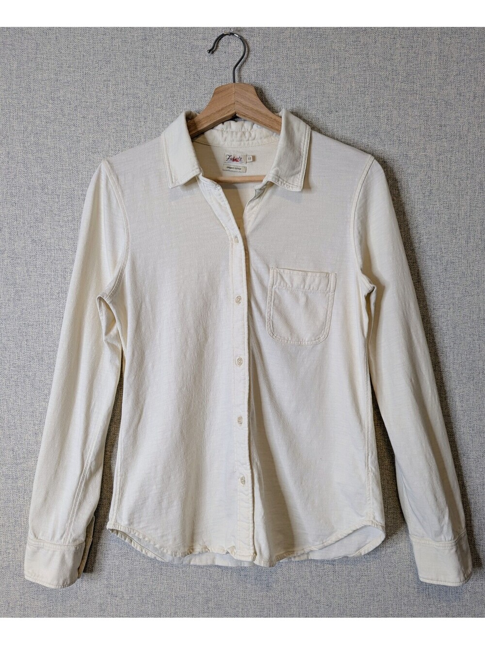 Faherty organic cotton knit button down shirt